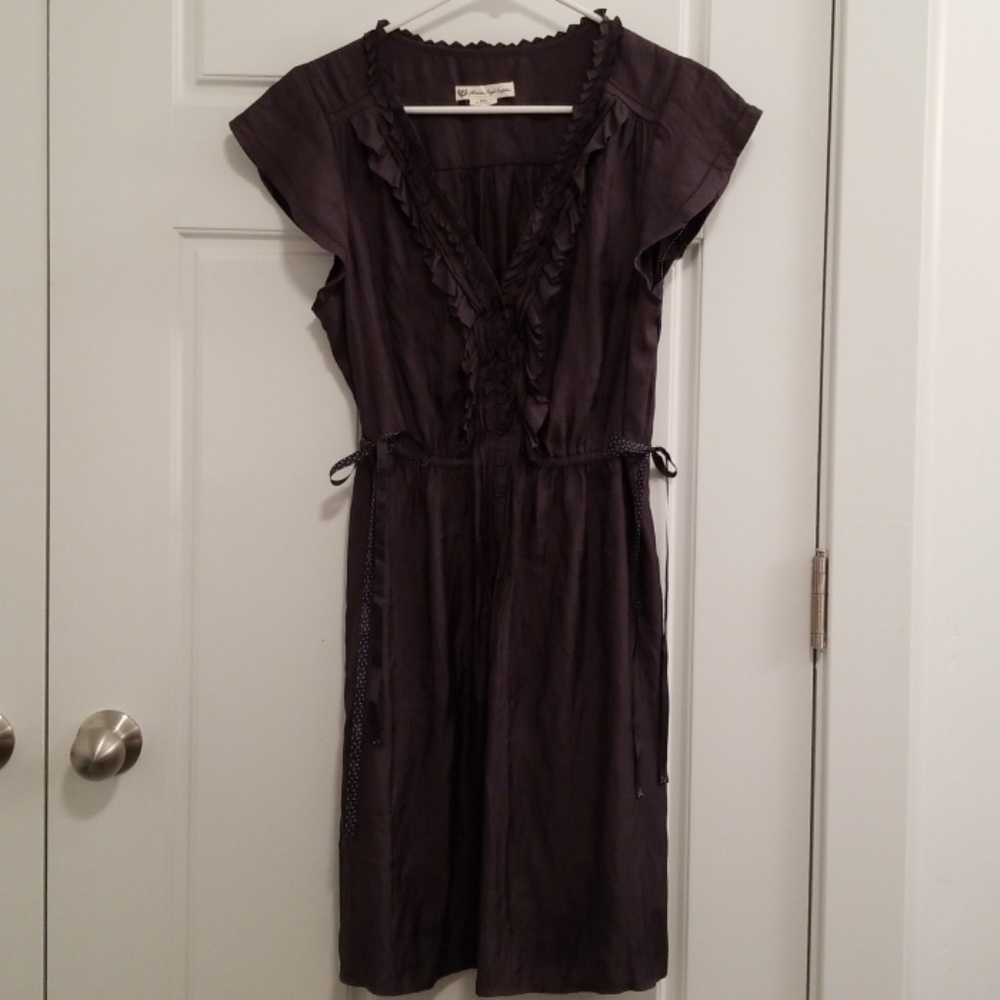 Grey ruffle American eagle dress size Medium